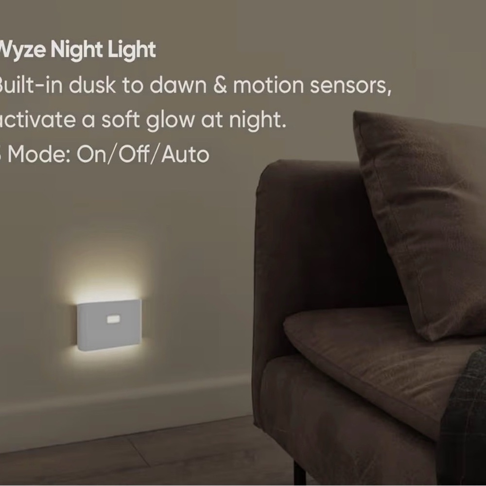 NIB WYZE Rechargeable Motion Sensor Night Lights 3-Pack - Picture 2 of 9